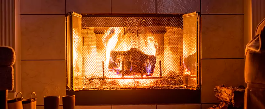 Mendota Hearth Landscape Fireplace Installation in Whitehall, Ohio