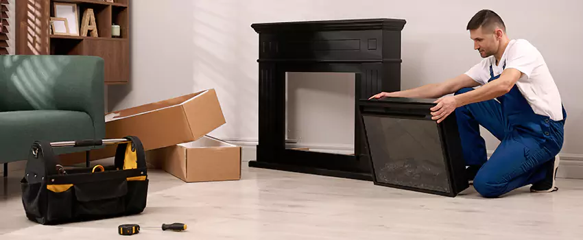 Old Rusted Metal Fireplace Repair And Replacement in Whitehall, OH